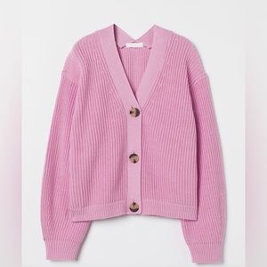 H & M rib knit cardigan sweater size Medium